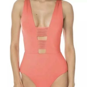 Isabella Rose Strappy Maillot OnePiece Swimsuit